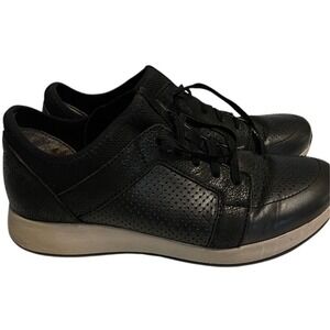 Dansko Black Leather Sneakers Size 7‎ Lace Up Shoes